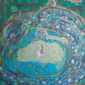 Beschützt - 100 x 100cm - Acryl auf Leinwand