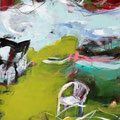 Sommergarten 1 - 68 cm x 47 cm - Acryl auf Bütten - 2016 - 380,- €