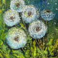 Pusteblumen, Acryl auf Papier, 35 x 47 cm