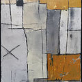 "Tag X im Februar" - Mischtechnik auf Leinwand 30x40 - 120.-