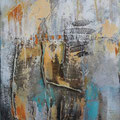 Eiszeit - Mixed Media - Leinwand 120 x 100 cm