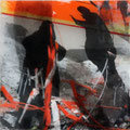 Schatten 1310183 - Mischtechnik auf Acryl - 20 cm x 20 cm - 2013 - 180,- € mit Rahmen