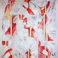 Natur komplex 5 Bleistift auf Papier 130x100