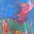 ohne Titel - 50 x 70cm im Rahmen - Acryl auf Leinwand