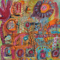 ohne Titel - 50 x 50cm - Mischtechnik auf Leinwand