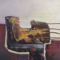 "Au revoir" - Mischtechnik auf Leinwand 50x50 - 300.-