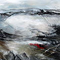 Landschaft 1211 - 34 cm x 34 cm - Mischtechnik auf Bütten - 2019
