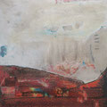"Das rote Land" - Mischtechnik auf Leinwand 50x50 - 300.-
