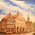 Rathaus Calw, Acryl auf Leinwand, 50 x 70 cm