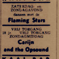 Advertentie Kaai-Bar, Roosendaal 26/27 november 1966