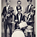 THE RED CAPS (1962) -vlnr: Frank Eikhout, Piet Jongenelen, Pierre Dierks alias Joey Devlin en Wim Jongenelen.