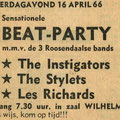 Beat-Party: Brabants Nieuwsblad 16 april 1966