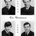 boven vlnr: Ad Bosters - Peter v.d. Wulp onder vlnr: Ad Zandbergen - Nico van Gageldonk