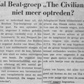 Het auto ongeluk en het einde van de originele band is in het krantenknipsel uit 1967 te lezen