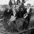 THE  ROCKING DEVILS 1963 voor vlnr: Edu Huysman - Wim Schimmel - Harry Aldenhoven achter vlnr: Ton v.d. Pluym - Peter Nouwens