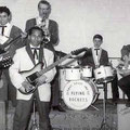 JOHNNY SPACE & his FLYING ROCKETS (1963) vlnr: Ger Raeimakers - Rob de Gruijter - Rudy de Lion - Bert Nuchelmans - Nico Brokx - Peter van Gorp