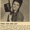 Thea van der List (Tuney Tunes - november 1962)