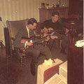 Repetitie 1965 met Rein Klooster op Fender Jazzmaster en Harrij van Aldenboven op bas