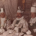 Dreigestirn 1980: Prinz Gunther Weyer (Gunther I.), Bauer Alois Stickelmann, Jungfrau Jean Weber