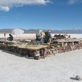 Salzsee auf dem Altiplano