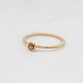 feiner Ring Gelbgold 750 mit orangenem Saphir, VERKAUFT
