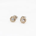 VERKAUFT Ohrstecker Weissgold 750 mit Brillant je 0.06ct