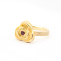 "Rose" Goldring 750 mit Granat, 1320.-