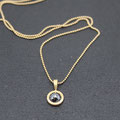 VERKAUFT Anhänger "Black rose", Gelbgold 750  mit schwarzer Diamantrose