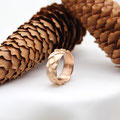 "Tannenzapfen" - Ring Rotgold 750, 3240.-