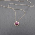 Collier Weissgold 750 mit Sternrubin, 1629.-