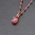 Anhänger Rotgold 750 mit Rubin(ohne Kette) VERKAUFT 