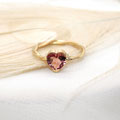 "Herz" - Ring Gelbgold 750 mit Turmalin, 1170.-