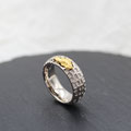 Weissgoldring 750 mit 1.1g Goldnugget VERKAUFT