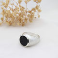 massiver Silberring 925 mit Onyx, 418.-
