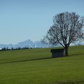 Bei Fön gibt es auch Bergblick