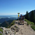 Bergtour Aggenstein mit Blick auf Forgensee, Tannheimer Tal