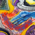 Extrañas Entrañas2, mixta sobre foam, 42 x 30 cms, 2010  