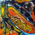 Nueva simiente, mixta sobre foam, 24 x 21 cms, 2010