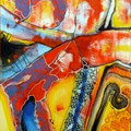 Extrañas Entrañas1, mixta sobre foam, 42 x 30 cms, 2010  