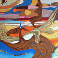Lost Territory/ Lienzo 30 x 30 cms  (acrilico y papel)