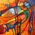 Eros - Mixta sobre tabla 50 x 50 cm