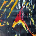 Dark Jungle, mixta sobre papel, 40 x 31cms, 2009, Colección Hotusa