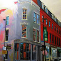 Arabica Coffee House, acrylic on wood, 18"x24"x1", 2011, (SOLD)
