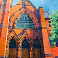 Maine Irish Heritage Center #2 (Portland, Maine), acrylic on wood, 20"x24"x1" , 2013  (SOLD)
