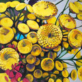 Tansy 1, acrylic on wood, 24"x18"x1", 2012  (SOLD)