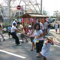 2005年　富士見三丁目自治会夏祭り　富士見三丁目自慢の山車