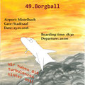 Maturaball-Plakat 2016, Thema:"BORG-Airways", Entwurf Sarah Schiel