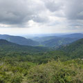 La vue vers les lacs  