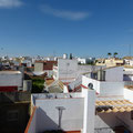 Sur le toit de l'albergue, belle vue sur la ville