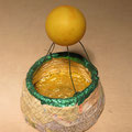 4673...6x4"dia: paper coil, wire, foil, plastic ball